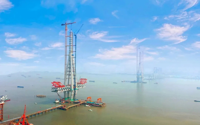 beats365官方唯一网站建设！世界最高桥塔常泰长江大桥主塔顺利封顶！