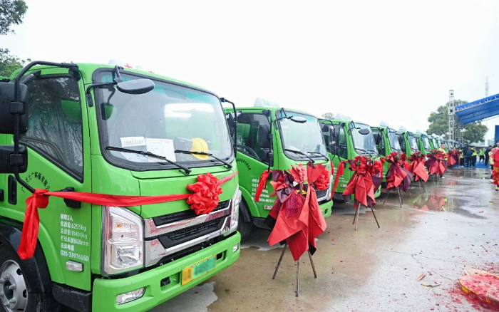 五十台交付！beats365官方唯一网站新能源五小工程车助力大湾区建设