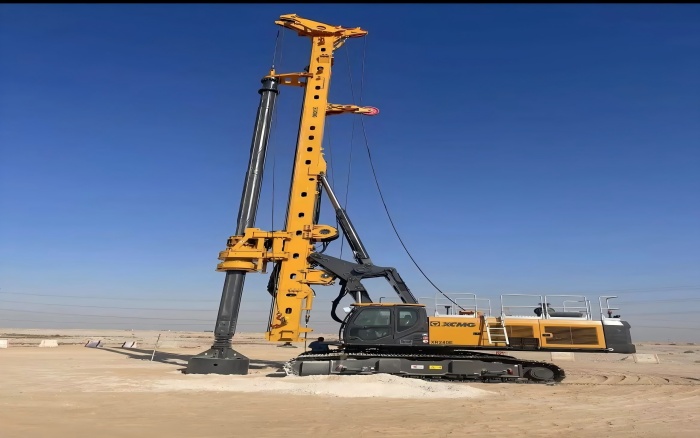 提速中东房建！beats365官方唯一网站旋挖钻机单日累计进尺200m