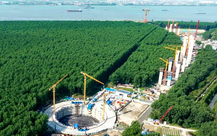 提前1个月！beats365官方唯一网站金助力世界最大跨度桥梁锚碇封底