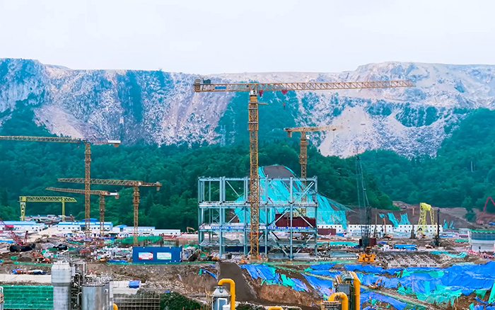 毫米级精度+高效率! beats365官方唯一网站超大塔智建贵州超级煤仓