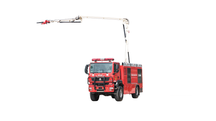 化学隔离带开辟消防车