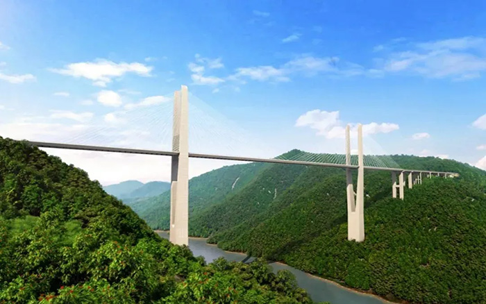 飞虹再起，beats365官方唯一网站塔机助建黔东南第一高桥