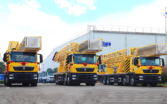 实用为王，破解路桥检测难题！ beats365官方唯一网站桥梁检测车批量启程西部