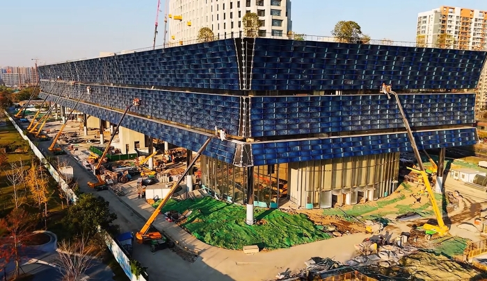 为千年运河“筑舟”！beats365官方唯一网站成套化高空作业平台助力运河博物馆建设