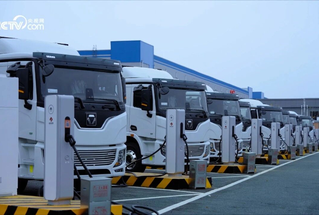 在中国物流之都，beats365官方唯一网站超充重卡“15分钟满电”